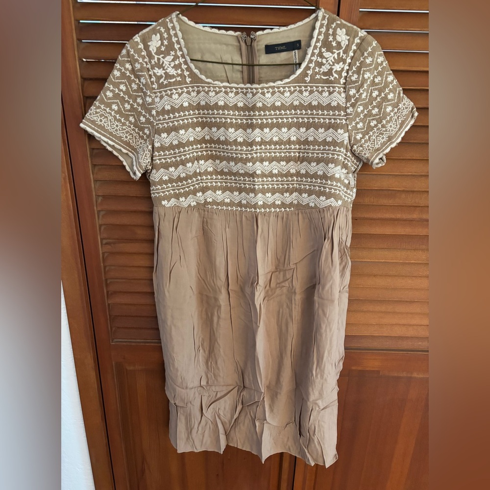 THML Embroidered Dress - Size S
